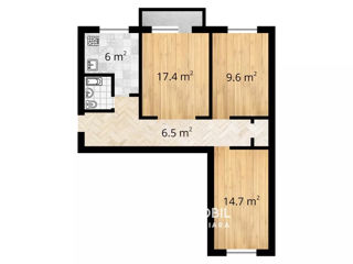 Apartament cu 3 camere, 58 m², Botanica, Chișinău foto 15