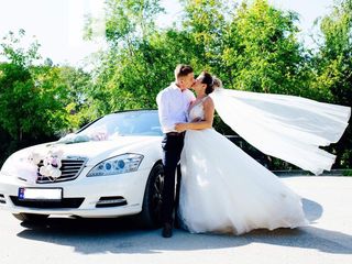 Мерседес w222 150€/день белый-чёрный авто на свадьбу с водителям foto 7