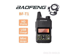 Мини рация / Mini handheld radio Baofeng BF-T1 foto 6