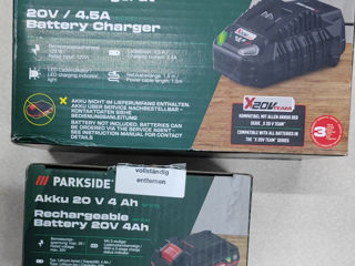 Baterie Parkside 4.0a 20V cu TVA foto 4