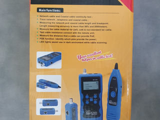 Noyafa NF-309 Multifunction cable tester LCD Copper Cable Verifier Fault Distance Continuity Tests foto 8