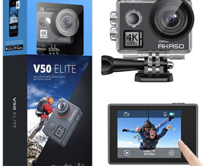 AKASO V50 Elite 4K60fps Touch Screen WiFi Action Camera Voice Control EIS 131 feet Waterproof Camera