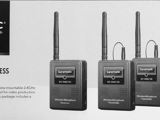 Двойная 2,4G радиосистема Saramonic SR-WM2100 (TX+TX+RX) foto 4