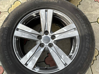 Vând 4 jante R18, 8J, ET25, 5/112 cu cauciucuri Continental 255/60 allseason, Audi Q7 Q5 foto 3