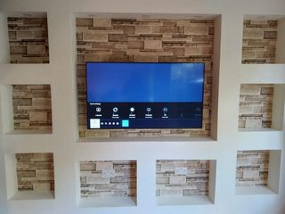 Установка телевизора на стену. Instalarea tv pe perete. Montarea televizorului pe perete. Suport tv foto 3