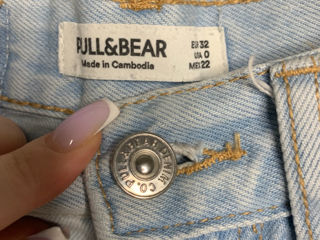 Голубые шорты (размер 32) pull&bear foto 2