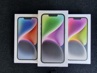 Apple iPhone 14 128Gb = 670 €. (Purple / Starlight / Blue / Black / Red). Гарантия! Запечатанный.