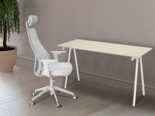 Set de mobilă pentru oficiu IKEA  (Bej/Alb/Gri)