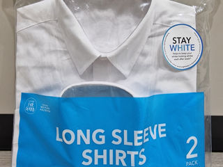 Белые рубашки на мальчика 8-9 лет 2 штуки = 300 лей / Cămăși albe pentru băiat 8-9 ani, 2 buc foto 2