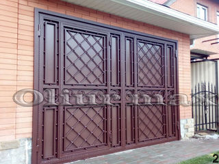 Porți, garduri, copertine, balustrade, gratii, uși metalice ,alte confecții din fier forjat. foto 3
