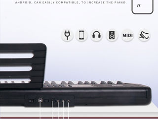 Синтезатор Portable 88037 USB, 88 клавиш, Новые, Гарантия, Бесплатная доставка по Молдове, Рассрочка foto 3
