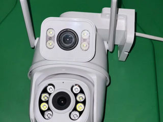 Cameră Wifi 8MP 4K PTZ cu lentilă duală cu ecran dublu Ai Human Detect Urmărire automată foto 6