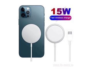 MagSafe Wireless Charger Magnetic 15W Беспроводное зарядное устройство 15 ватт foto 4