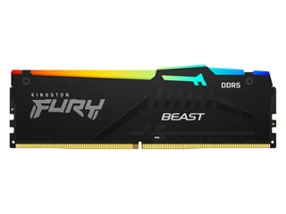 Оперативная память Kingston FURY Beast RGB DDR5 SDRAM 5200 МГц 16Гб.