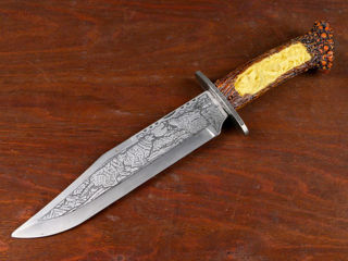 Сувенирный нож на лосинных рогах foto 4