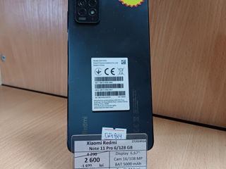 Xiaomi Redmi Note 11 Pro 6/128Gb, 2600 lei