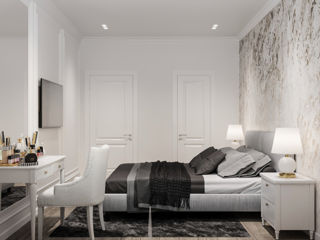 Design interior/stil neoclasic/ Parter /112m2/apartament cu 3 dormitoare/construcții/ 3D/ proiecte foto 8