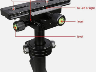 Stabilizator pentru cameră DSLR de 24" Stabilizator portabil cu placă de eliberare Șurub de 1/4" foto 5