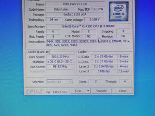 PC/Procesor i3 7100/4gbram GDDR4/HDD 320gb foto 7