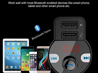 Auto FM Transmitter Bluetooth MP3, Bluetooth adapter. FM модулятор foto 4