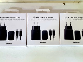 Новые, оригинальные сетевые зарядки  Samsung  15w, 25w, 35w, 45w, 65w.  Apple 20w foto 4