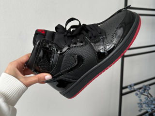 Nike Air Jordan 1 Retro High Patent Black/Red Unis3x foto 5
