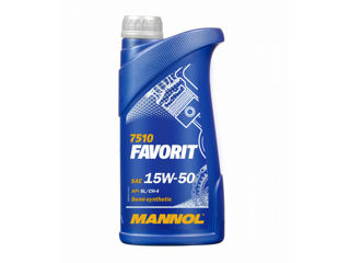 Ulei pentru motor MANNOL 7510-1 Favorit 15W-50 1L