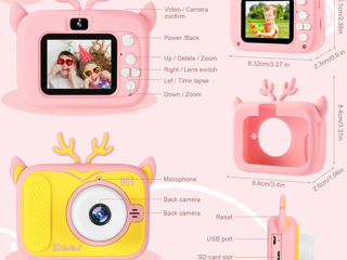 Camera foto pentru copii 32gb micro sd inclus foto 2