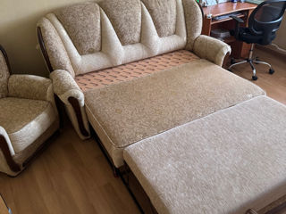 Раскладной диван + 2 кресла foto 2