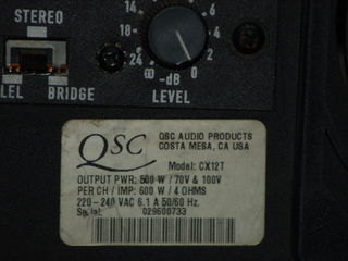 QSC CX6T CX12T foto 5
