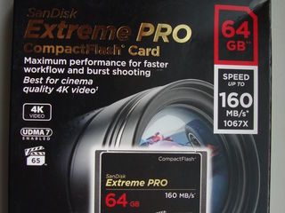 SD SanDisk Extreme Pro 32 GB  pentru foto/video, viteza 90 mb/s, 4K, U3, NOU, sigilat-320 lei. foto 6
