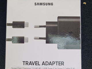 Samsung 45W charger + cablu foto 1