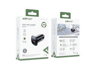 ACEFAST B1 mini 38W (USB-C+USB-A) încărcător metalic pentru mașină cu două porturi foto 6