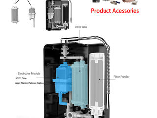 Aparat Kangen cu 11 placi pentru apa alcalina Ионизатор воды Канген 11 пластин foto 2
