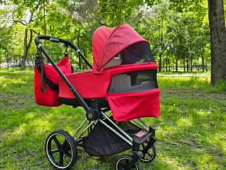 Коляска 3 в 1 Cybex Priam True Red + аксессуары foto 2