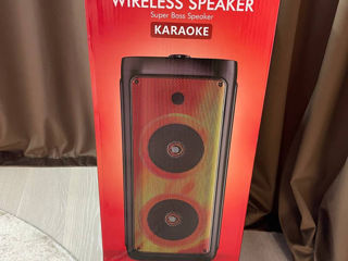 Boxa portabilă cu bluetooth + karaoke. Livrăm! foto 3