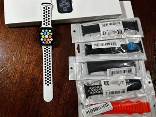 Apple Watch SE 2022, 44mm, GPS, Stare Excelentă + Curele Adiționale foto 2