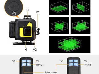 Firecore f504t-xg  профессиональный 4d лазерный уровень,зелёные лучи./нивелир / nivela laser foto 9