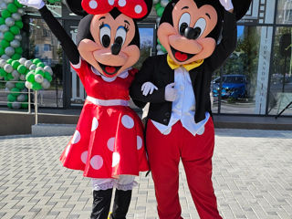 Mickey și Minnie Mouse / Микки и Минни маус аниматоры / animatori mascote Moldova foto 3