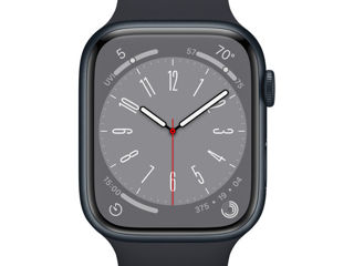Apple Watch Series 8 Gps, 45Mm Midnight Aluminium Case With Midnight Sport Band, Mnp13