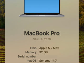 Macbook Pro 16 2023 M2 Max 32Gb & 1Tb foto 9