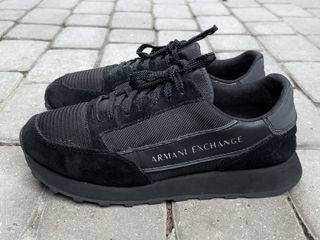 Armani Exchange Suede Mix Runner Trainers. Размер 42. Оригинал. В идеальном состоянии. foto 3