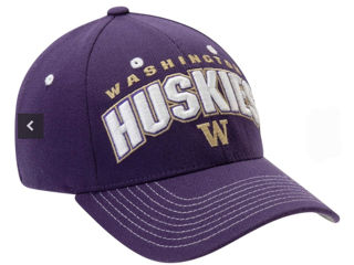 Men's Zephyr Purple Washington Huskies Varsity Flex Hat foto 3