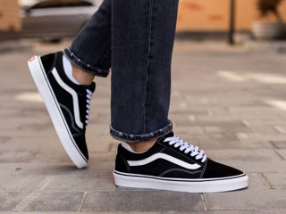 Vans old skool black white foto 3