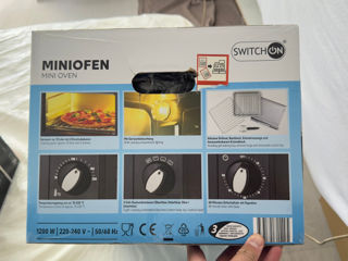 Mini cuptor electric Switch On MO-A0201, 1200W, 13L, Negru foto 7