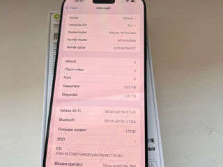 iPhone 16 pro Max Black Titanium 1 TB foto 8