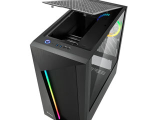 Корпус Sharkoon REV 100 ATX Case, ARGB controller, 2 vetilatoare incluse foto 3