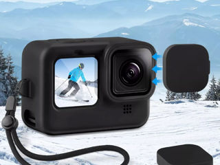 Husă din silicon și kit de protecție pentru ecran pentru GoPro Hero 12/11/10/9 Black, Include foto 5