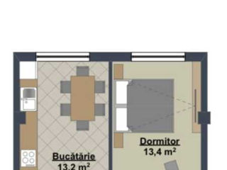 Apartament cu 2 camere, 57 m², Centru, Ialoveni foto 17