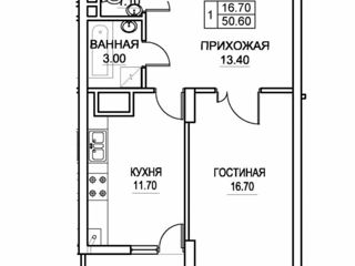 Apartament cu 1 cameră, 50 m², Buiucani, Chișinău foto 3